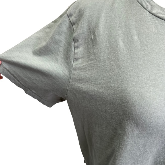 Frank And Oak Green Cropped Short Sleeve T-Shirt Size XL - Picture 6 of 10